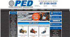 Desktop Screenshot of powerequipmentdiscounters.com.au